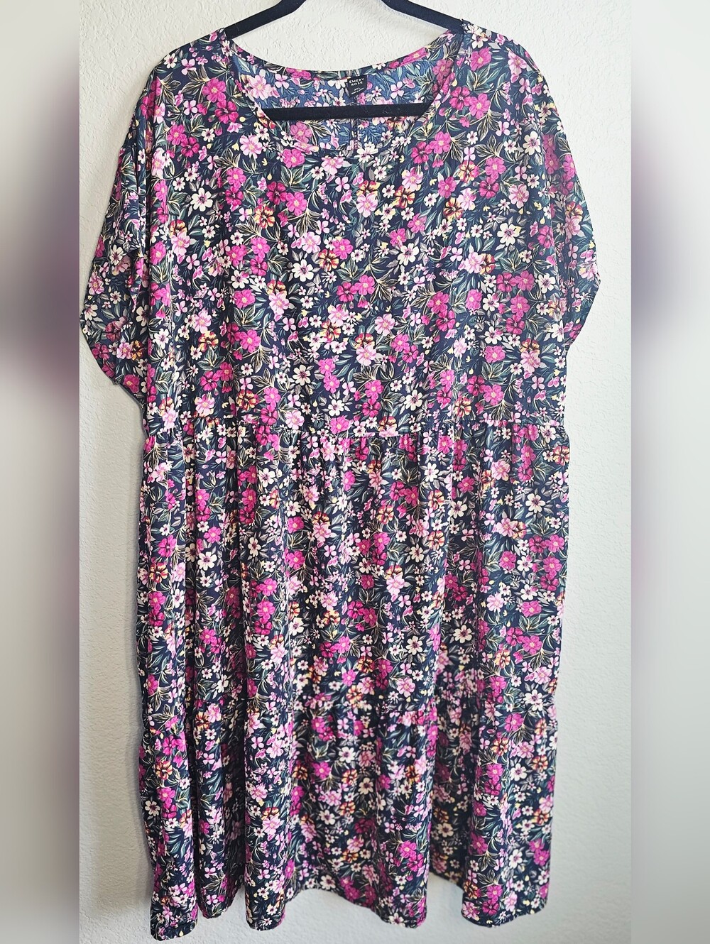 Bundle of 2 Emory Rose Plus Size 3X Dresses Floral & Purple Tiered Boho Cottagec